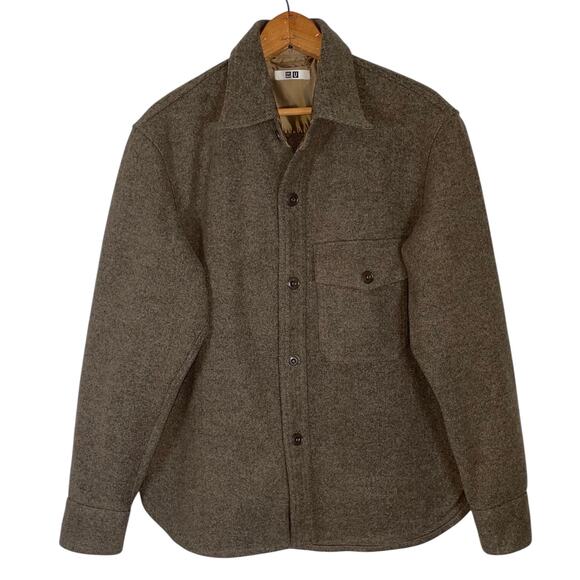 UNIQLO X LEMAIRE WOOL FLANNEL SHIRT JACKET      Size: XS - Picture 1 of 5